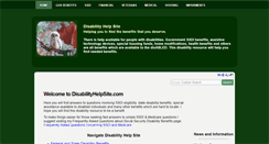Desktop Screenshot of disabilityhelpsite.com